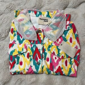 Savanna Jane Multicolor Ikat Jacket